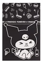 Блокнот А7 40 листов, клетка, "Куроми-6" скрепка