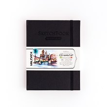 Скетчбук 150*200 50л "Veroneze" черный, акварель., 200г/м2