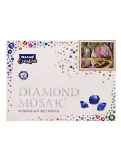 Алмазная мозаика MAZARI Необыкновенный сад 40х50см, рама 52х40,5см, 1 дизайн, частичная выкладка, стразы разного размера М-10268