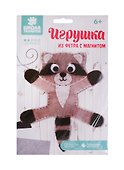 Игрушка из фетра с магнитами, набор для создания Енот 3889152 - 0