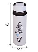 Бутылка в чехле Панда Keep Calm (стекло) (500мл) - 2