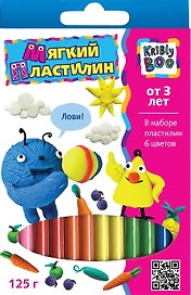 Мягкий пластилин (46648) (6 цветов) (125гр)