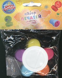 Набор печатей цветных 5 в 1 "Контуры" (496970) (5 цв.) (упаковка)