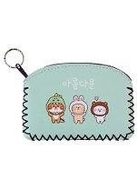 Кошелек на молнии Kawaii Зверюшки (9х13) (кожзам)