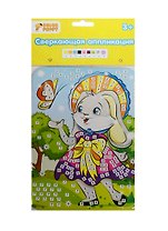 Набор д/творч. Сверкающая аппликация Зайка (631849) (3+) (Color Puppy) (упаковка)