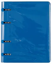 Тетрадь на кольцах в клетку Listoff, "Soft Touch. Космический синий", 120 листов