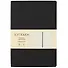 Ежедневник недат. А5 136л "SOFT TOUCH" черный, интегр.обл., иск.кожа, тонир.блок, скругл.углы, цв.торец, ляссе - 0