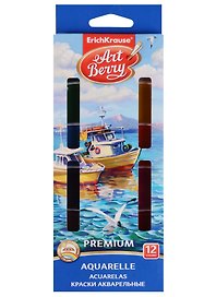 Акварельные краски «Premium» 12 цветов, Art Berry