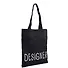 Сумка-шоппер Designer черная, текстиль, 40см.*32см., с 2 ручками - 1