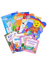 Малышкина каруселька. Веселые и любимые животные в стихах, заданиях, раскрасках. Для детей 2 лет (+CD) (комплект из 9 книг)