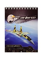 Блокнот А6 40л кл. "Айфрос" карт.обл., УФ-лак, гребень, ассорти, ПЗБФ