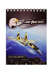 Блокнот А6 40л кл. "Айфрос" карт.обл., УФ-лак, гребень, ассорти, ПЗБФ