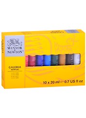 Краски акриловые "Galeria" 10 цв, 20мл туба, к/к, Winsor&Newton
