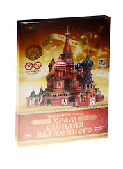 Сборная модель из картона Собор Василия Блаженного масштаб 1/150
