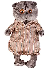 Игрушка мягкая Budi Basa, Басик в шелковой пижамке 30см