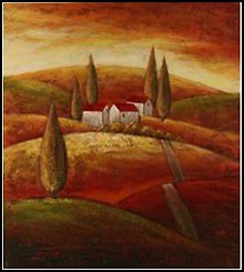 Картина-репродукция без рамки Пейзаж... (21154) (60х60)