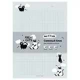 Сменный блок для тетрадей 80л кл. "Freak cats" 60г/м2, инд.уп.