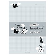 Сменный блок для тетрадей 80л кл. "Freak cats" 60г/м2, инд.уп.