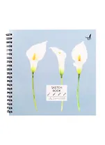 Скетчбук 190*190 40л "SKETCHBOOK. Флористика" белый офсет, 120г/м2, тв.обложка, евроспираль