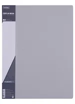 Папка 60ф А4 "STANDARD" пластик 0,7мм, серая 
