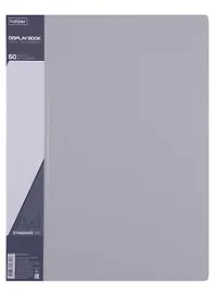 Папка 60ф А4 "STANDARD" пластик 0,7мм, серая 
