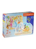 Пазлы 9+15 B-020027 Золушка (Castorland) (3+) (коробка)