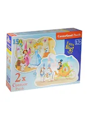 Пазлы 9+15 B-020027 Золушка (Castorland) (3+) (коробка)