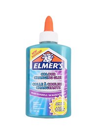 Клей для слаймов Elmers, 147 мл, меняющий цвет, синий/фиолетовый