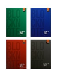Блокнот А6 60л кл. "ULTIMATE BASICS" склейка, ассорти, Альт