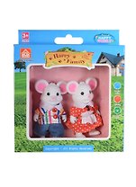 Игровой набор Фигурки животных Семья мышек (012-01C) (2шт) (Happy Family) (3+) (коробка)