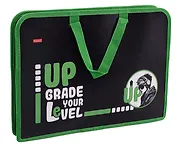 Папка для тетрадей А4 "LET'S GO PLAY-" 34*24,5*3,5см, пластик, молния, текст.ручки