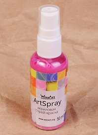 Спрей-краска акриловая ArtSpray Розовая Органза перламутровый (50 мл) (SR6.50)