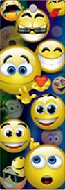 Закладка 3D Смайлы (BKM08SMILE) (Листопадова)
