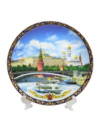 Тарелка Москва Панорама (фарфор) (D15) (15-6-17)