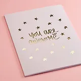 Тетрадь, 28л. А4 клетка Комплект-Подписные издания You are с золотыми буквами