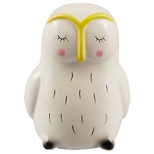 Копилка Сова с закрытыми глазками (керамика) (14х10) (12-FENGDA-HP750-F/C)