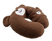 Подушка на шею с маской «Мишка», (30х30 см) - 1