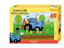 Пазл «Синий трактор» 104 элемента, Step Puzzle