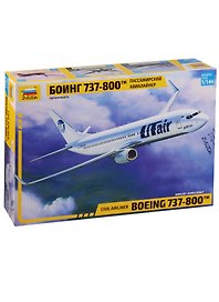 Сборная модель «Пассажирский авиалайнер Боинг 737-800», ZVEZDA (7019)