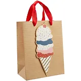 Пакет А5 23*18*10 Мороженое нейтр., бум.мат.ламинат, аппликация