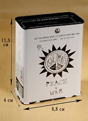 Копилка No War (9х12) (металл) (12-22120-K47-10)