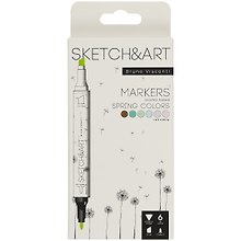 Маркеры для скетчинга 06цв "SKETCH&ART" Весенний пейзаж, Bruno Visconti