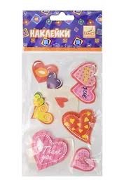 Наклейки FANCY объемные 3D Любовь это... 7,5*19,5см, асс. 3 дизайна