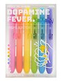 Текстовыделители 06цв "Dopamine fever" автоматические, ПВХ-уп., подвес