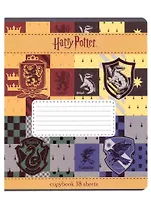 Тетрадь в клетку "Гарри Поттер", 18 листов, в ассортименте