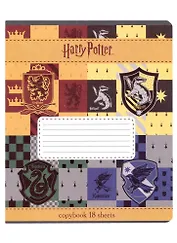 Тетрадь в клетку "Гарри Поттер", 18 листов, в ассортименте