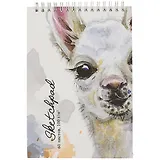 Скетчбук «Заяц и лама», 60 листов, А5