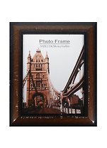 Фоторамка пластик 15*20 "Состаренное дерево с желтой полосой"