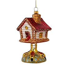 Новогоднее подвесное украшение ErichKrause Decor Избушка на курьих ножках (стекло) (12см) (65905)