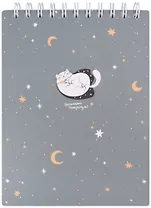 Скетчбук 156*207мм 45л "Mur-Mur", серый, тв.переплет, микротекстурирование, ламинация, спираль, бумага 190г/м2